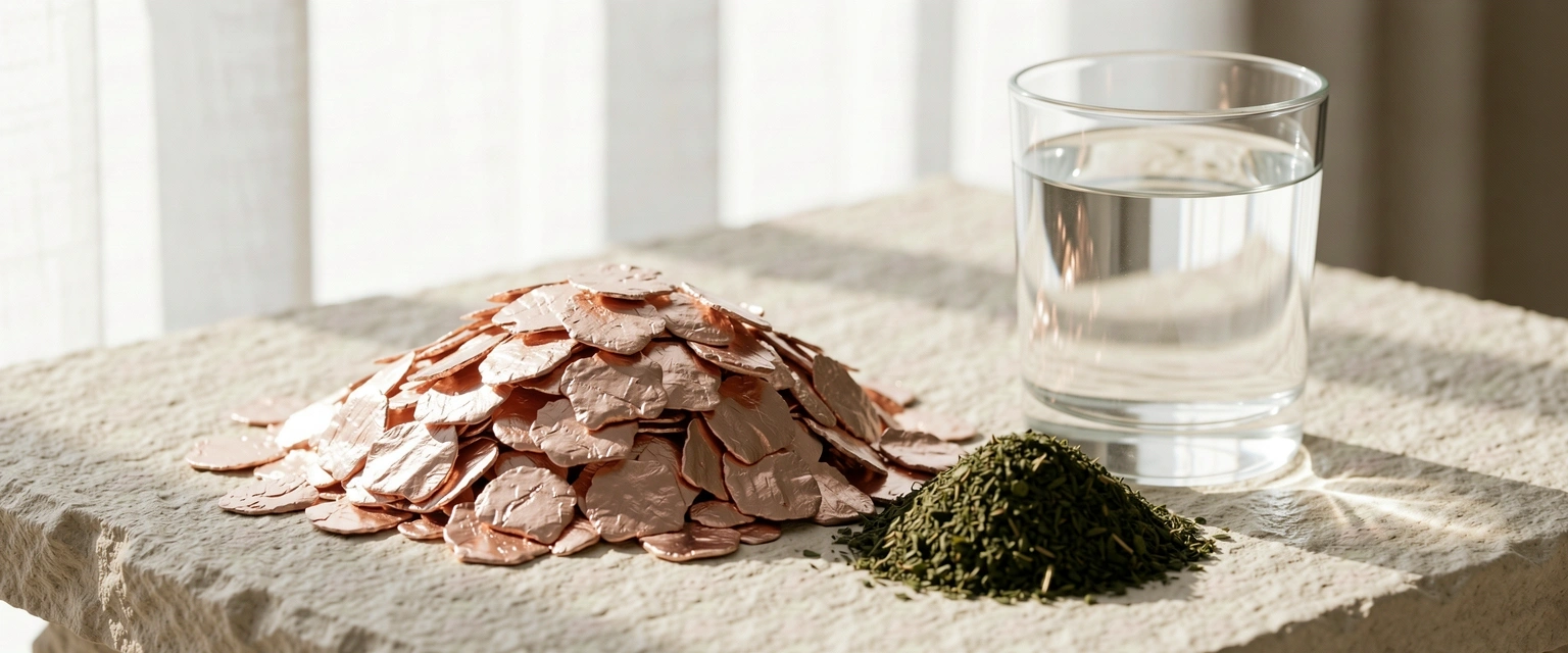 Natural minerals and herbal components for energy